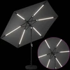 Sodo skėtis su LED šviesomis ir standu 300 x 300 cm Poliesteris