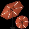 Sodo skėtis su LED šviesomis ir standu 300 x 300 cm Poliesteris