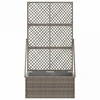 Sodas vazonas su trellis Pilka 70 x 30 x 135 cm poliratanas
