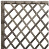 Sodas vazonas su trellis Pilka 70 x 30 x 135 cm poliratanas