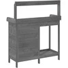 Sodinimo stalas su spintele, pilkas, 110,5x45x124,5cm, eglė
