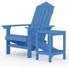 Sodo Adirondack kėdė su staliuku, mėlynos spalvos, HDPE