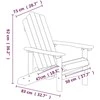 Sodo Adirondack kėdės, 2vnt., baltos spalvos, HDPE