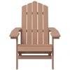 Sodo Adirondack kėdės, 2vnt., rudos spalvos, HDPE