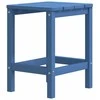 Sodo Adirondack kėdės su pakojomis ir staliuku, mėlynos, HDPE
