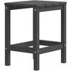 Sodo Adirondack kėdės su staliuku, antracito spalvos, HDPE