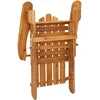 Lauko baldų komplektas Sodo adirondack komplektas, 3 dalių, akacijos medienos masyvas