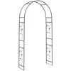 Sodo arka Gėlių Juoda 115 x 37 x 231 cm
