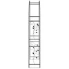 Sodo arka Gėlių Juoda 115 x 37 x 231 cm