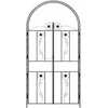 Sodo arka Paprastas Juoda 115 x 37 x 226 cm