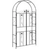 Sodo arka Paprastas Juoda 115 x 37 x 226 cm