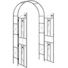 Sodo arka Paprastas Juoda 115 x 37 x 226 cm