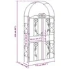Sodo arka Paprastas Juoda 115 x 37 x 226 cm