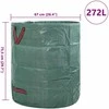 Sodo atliekų maišai 12 pcs Žalia 67 x 67 x 75,5 cm