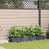 Sodo vazonas 4 pcs Pilka 160 x 40 x 22 cm Plastmasė