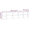 Pakelta lova Žalia 400 x 80 x 81 cm Plienas