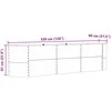 Pakelta lova Ruda 320 x 80 x 81 cm Plienas