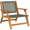 Sodo baldai 2 vnt. Pilka 67 x 78 x 73 cm Kietos akacijos mediena