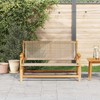 Sodo baldai Smėlio 122 x 78 x 73 cm Kietos akacijos mediena