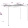 Sodo Baro Stalas Balta 141 x 80,5 x 105 cm