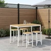Sodo Baro Stalas Balta 147 x 88,5 x 105 cm