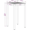 Sodo Baro Stalas Balta 60 x 60,5 x 105 cm