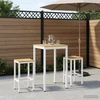 Sodo Baro Stalas NAARDEN Balta 60 x 60,5 x 105 cm