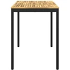 Sodo Baro Stalas Balta ir juoda 141 x 80,5 x 105 cm