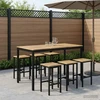 Sodo Baro Stalas Balta ir juoda 141 x 80,5 x 105 cm