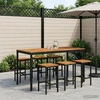 Sodo Baro Stalas NAARDEN Balta ir juoda 180 x 88,5 x 105 cm