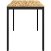 Sodo Baro Stalas NAARDEN Balta ir juoda 180 x 88,5 x 105 cm