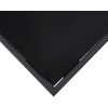 Sodo baro stalas, juodas, 60x60x110cm, grūdintas stiklas