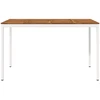 Sodo Baro Stalas NAARDEN Natūrali ir Balta 180 x 88,5 x 105 cm