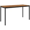 Sodo Baro Stalas NAARDEN Natūrali ir juoda 196 x 80,5 x 105 cm