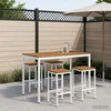 Sodo Baro Stalas Natūrali ir Balta 147 x 88,5 x 105 cm