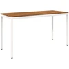 Sodo Baro Stalas Natūrali ir Balta 196 x 80,5 x 105 cm
