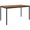 Sodo Baro Stalas Natūrali ir juoda 196 x 100,5 x 105 cm