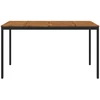 Sodo Baro Stalas Natūrali ir juoda 196 x 100,5 x 105 cm