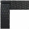 Sodo baro staliukas, juodas, 60,5x60,5x110,5cm, poliratanas