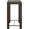 Sodo baro staliukas, rudas, 100x60,5x110,5cm, poliratanas
