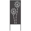 Sodo privatumo ekranas „Fretwork“ Juoda 50 x 140 cm