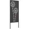 Sodo privatumo ekranas „Fretwork“ Juoda 50 x 140 cm