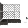 Sodo vazonas 5 pcs Ruda 120 x 120 x 126 cm Plastmasė