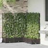 Sodo vazonas 5 pcs Ruda 120 x 120 x 126 cm Plastmasė