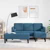 Sofa Sofos komplektas su pagalve 2 pcs Mėlyna Poliesteris