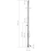Sodo dušas, 220cm, nerūdijantis plienas