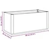 Sodo gėlių dėžutė Ruda 80 x 36 x 35 cm PP