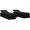 Sodo gultai su pagalve 3 pcs Juoda Poli ratanas