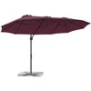Skėtis nuo saulės Bordo raudona 372 x 198 x 243 cm
