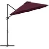 Skėtis nuo saulės Bordo raudona 372 x 198 x 243 cm